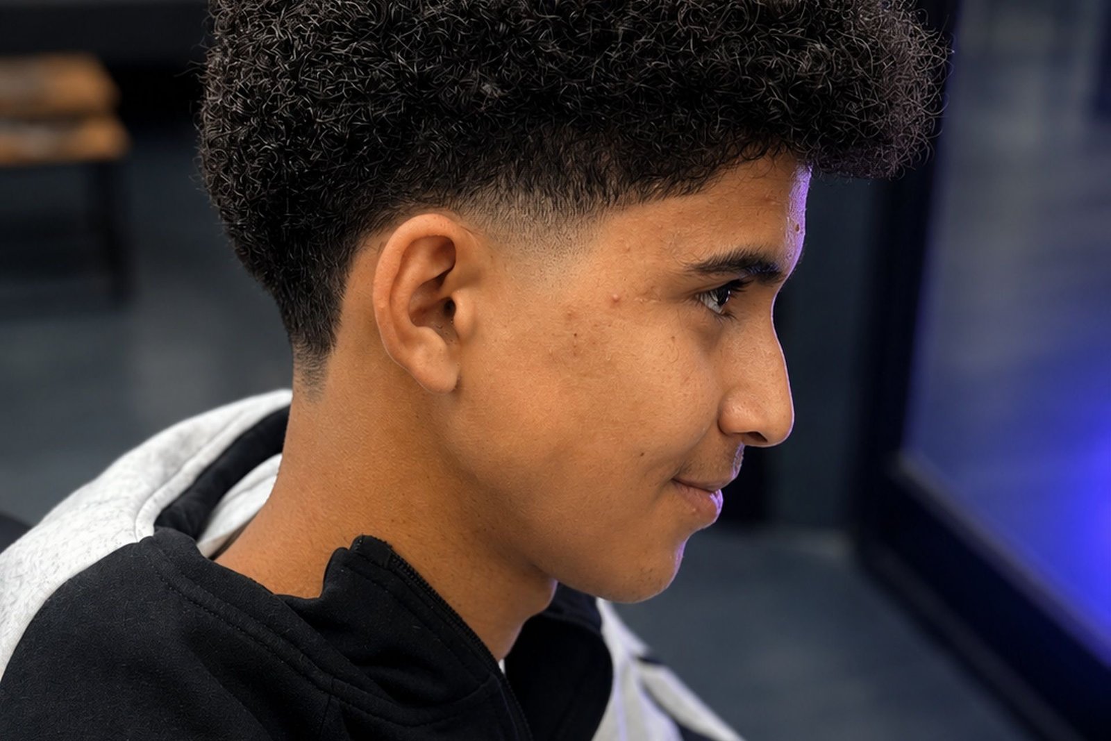 Curly Crop Fade
